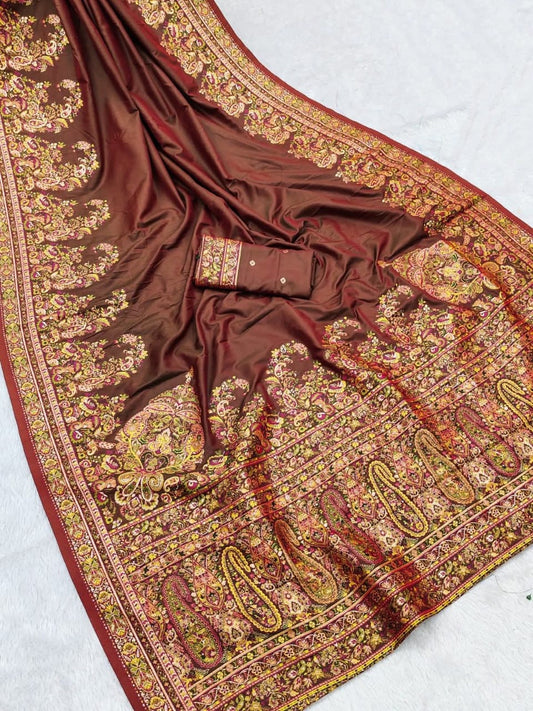 Karni Pashmina Silk With BP