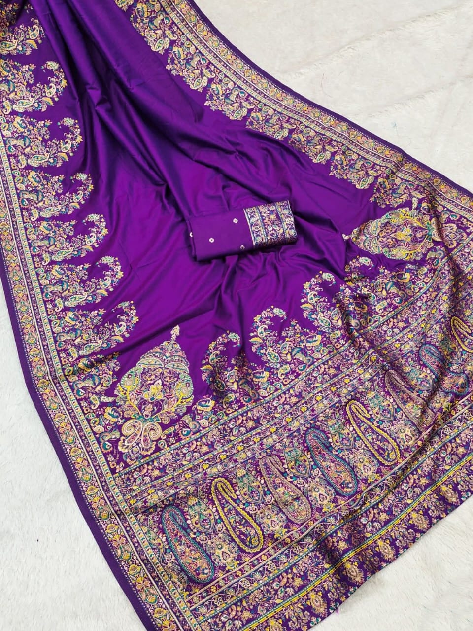 Karni Pashmina Silk With BP